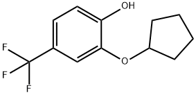 2-(Cyclopentyloxy)-4-(trifluoromethyl)phenol Structure