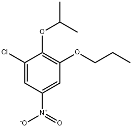 1-chloro-5-nitro-2-(propan-2-yloxy)-3-propoxybenzene Structure