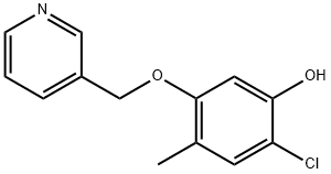 2-chloro-4-methyl-5-(pyridin-3-ylmethoxy)phenol Structure