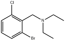 [(2-bromo-6-chlorophenyl)methyl]diethylamine Structure