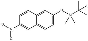 tert-butyldimethyl[(6-nitronaphthalen-2-yl)oxy]silane Structure