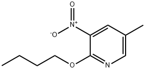 2-butoxy-5-methyl-3-nitropyridine Structure