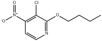 2-butoxy-3-chloro-4-nitropyridine Structure