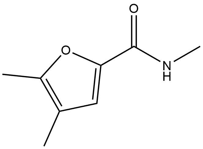 N,4,5-Trimethyl-2-furancarboxamide Structure