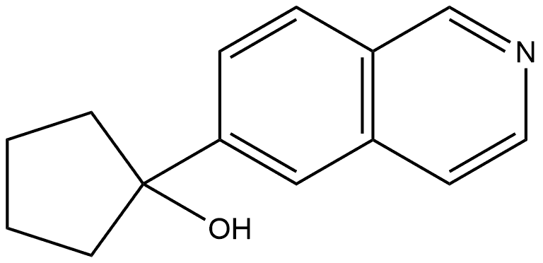 1-(isoquinolin-6-yl)cyclopentanol Structure