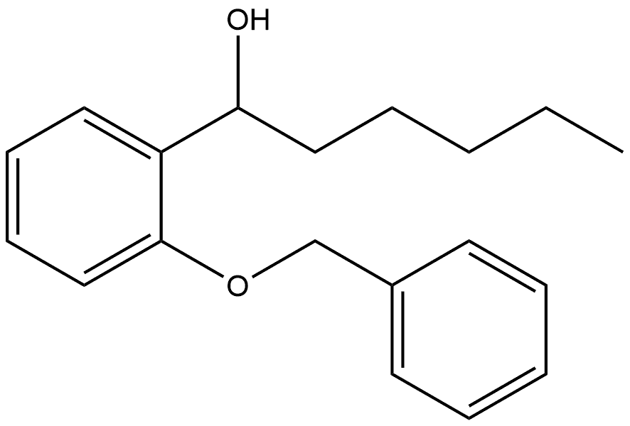 α-Pentyl-2-(phenylmethoxy)benzenemethanol Structure