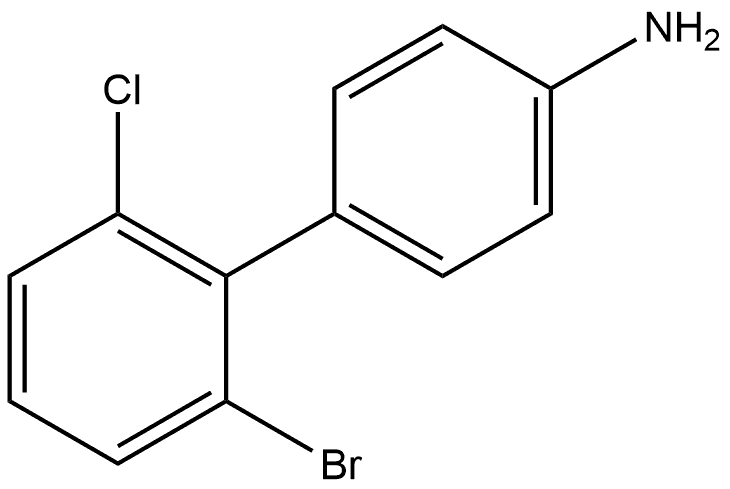 2'-Bromo-6'-chloro[1,1'-biphenyl]-4-amine Structure