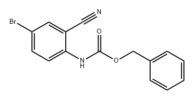 Carbamic acid, N-(4-bromo-2-cyanophenyl)-, phenylmethyl ester Structure