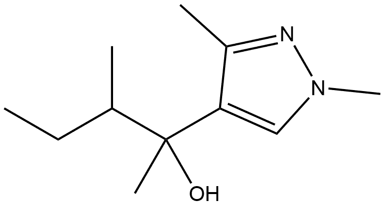 α,1,3-Trimethyl-α-(1-methylpropyl)-1H-pyrazole-4-methanol Structure