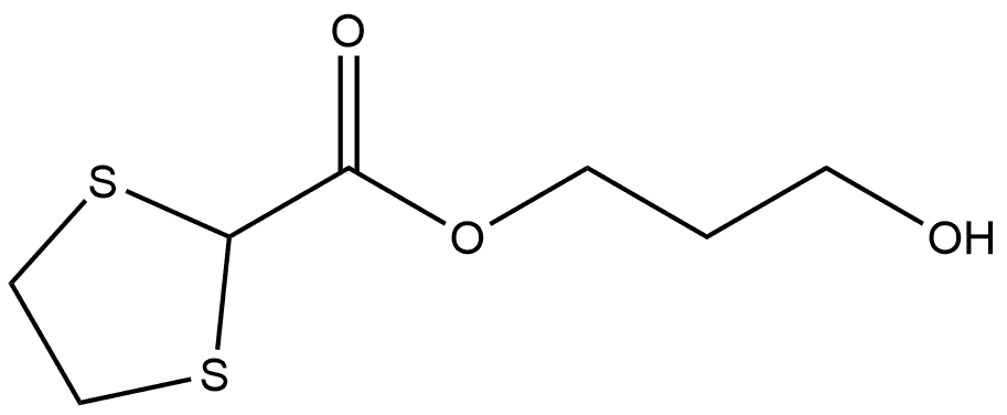 3-Hydroxy-propyl 1,3-dithiolane-2-carboxylate Structure