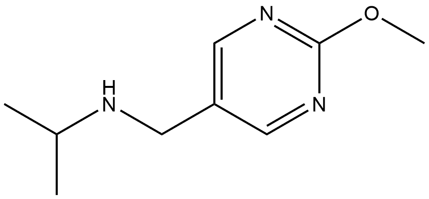 2-Methoxy-N-(1-methylethyl)-5-pyrimidinemethanamine Structure