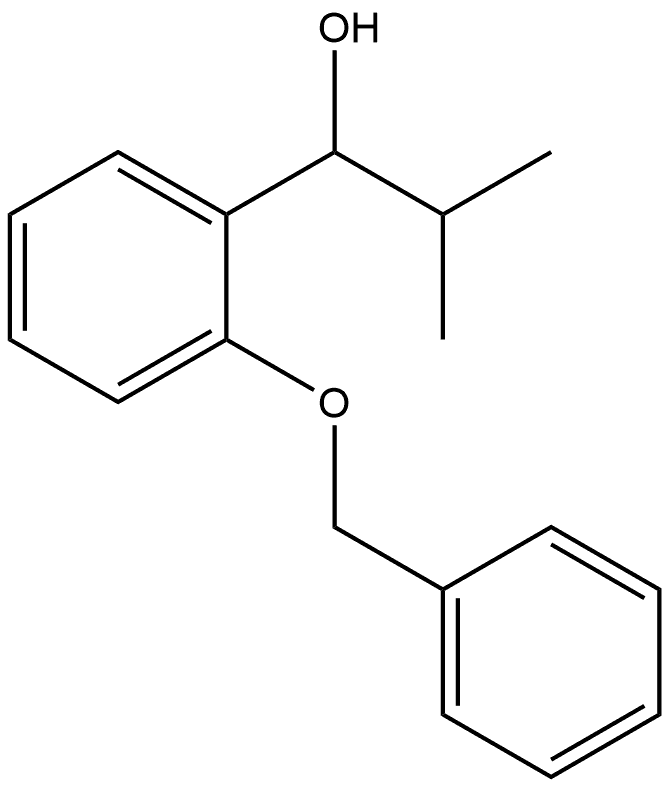 1-(2-(benzyloxy)phenyl)-2-methylpropan-1-ol Structure