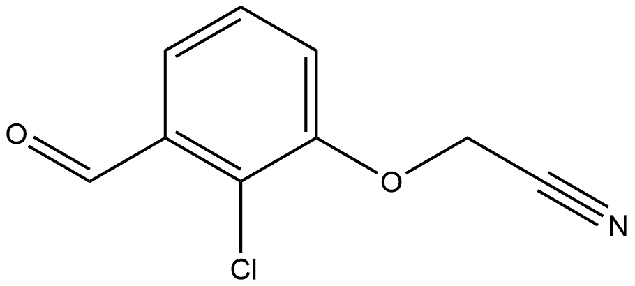 2-(2-Chloro-3-formylphenoxy)acetonitrile Structure