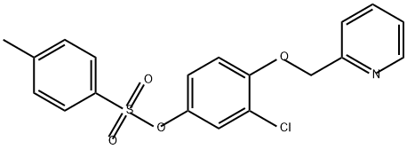 Phenol, 3-chloro-4-(2-pyridinylmethoxy)-, 1-(4-methylbenzenesulfonate) Structure