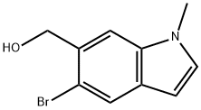 1H-Indole-6-methanol, 5-bromo-1-methyl- Structure