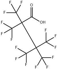 Butanoic acid, 4,4,4-trifluoro-2,2,3,3-tetrakis(trifluoromethyl)- Structure