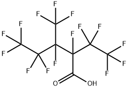 Pentanoic acid, 2,3,4,4,5,5,5-heptafluoro-2-(1,1,2,2,2-pentafluoroethyl)-3-(trifluoromethyl)- Structure