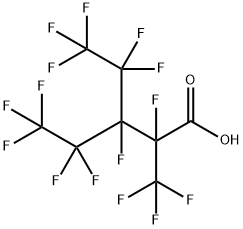 Pentanoic acid, 2,3,4,4,5,5,5-heptafluoro-3-(1,1,2,2,2-pentafluoroethyl)-2-(trifluoromethyl)- Structure