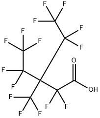 Pentanoic acid, 2,2,4,4,5,5,5-heptafluoro-3-(1,1,2,2,2-pentafluoroethyl)-3-(trifluoromethyl)- Structure