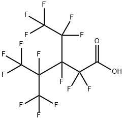 Pentanoic acid, 2,2,3,4,5,5,5-heptafluoro-3-(1,1,2,2,2-pentafluoroethyl)-4-(trifluoromethyl)- Structure