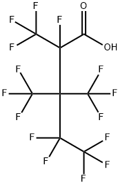 Pentanoic acid, 2,4,4,5,5,5-hexafluoro-2,3,3-tris(trifluoromethyl)- Structure