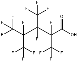 Pentanoic acid, 2,3,4,5,5,5-hexafluoro-2,3,4-tris(trifluoromethyl)- Structure