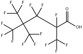 Pentanoic acid, 2,3,3,5,5,5-hexafluoro-2,4,4-tris(trifluoromethyl)- Structure