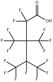 Pentanoic acid, 2,2,4,5,5,5-hexafluoro-3,3,4-tris(trifluoromethyl)- Structure