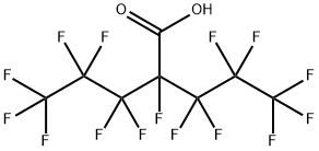 Pentanoic acid, 2,3,3,4,4,5,5,5-octafluoro-2-(1,1,2,2,3,3,3-heptafluoropropyl)- Structure