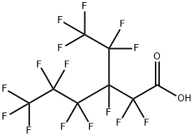 Hexanoic acid, 2,2,3,4,4,5,5,6,6,6-decafluoro-3-(1,1,2,2,2-pentafluoroethyl)- 구조식 이미지