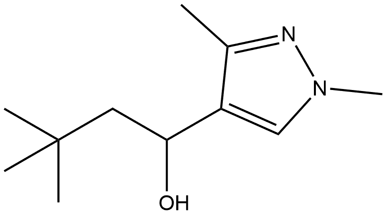 α-(2,2-Dimethylpropyl)-1,3-dimethyl-1H-pyrazole-4-methanol Structure