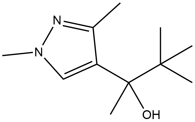 α-(1,1-Dimethylethyl)-α,1,3-trimethyl-1H-pyrazole-4-methanol Structure