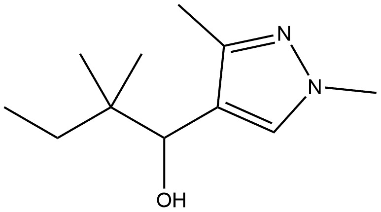 α-(1,1-Dimethylpropyl)-1,3-dimethyl-1H-pyrazole-4-methanol Structure