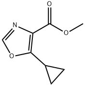 4-Oxazolecarboxylic acid, 5-cyclopropyl-, methyl ester Structure