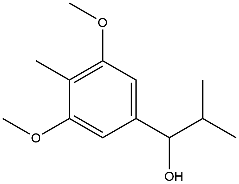 3,5-Dimethoxy-4-methyl-α-(1-methylethyl)benzenemethanol Structure