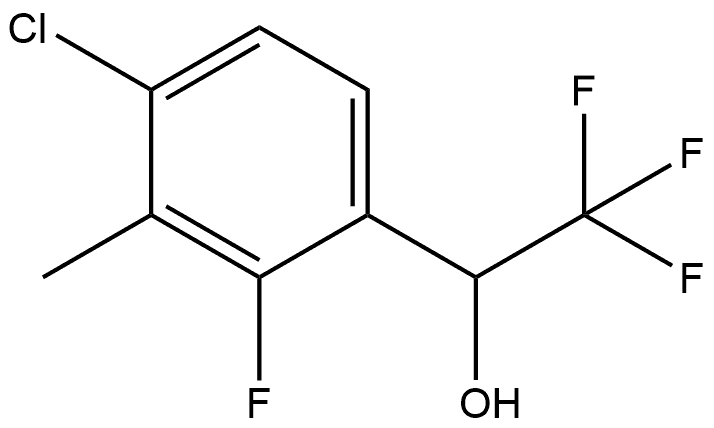 4-Chloro-2-fluoro-3-methyl-α-(trifluoromethyl)benzenemethanol Structure