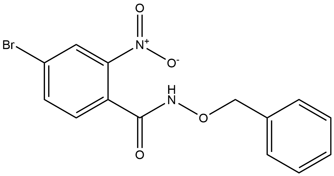 N-(benzyloxy)-4-bromo-2-nitrobenzamide Structure