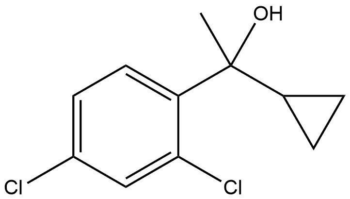 2,4-Dichloro-α-cyclopropyl-α-methylbenzenemethanol Structure