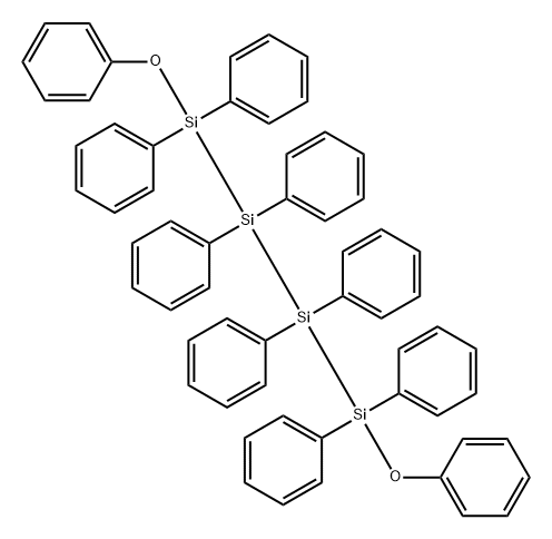 Tetrasilane, 1,4-diphenoxy-1,1,2,2,3,3,4,4-octaphenyl- Structure