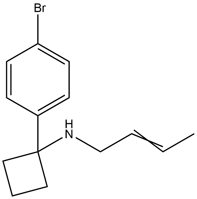 1-(4-Bromophenyl)-N-2-buten-1-ylcyclobutanamine 구조식 이미지