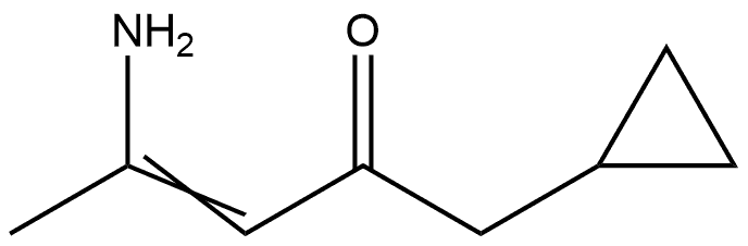 4-Amino-1-cyclopropyl-3-penten-2-one Structure