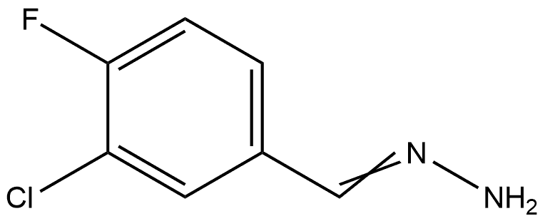 3-Chloro-4-fluorobenzaldehyde hydrazone Structure