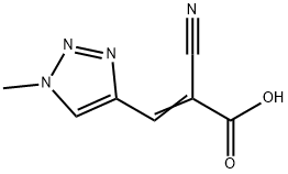 2-Propenoic acid, 2-cyano-3-(1-methyl-1H-1,2,3-triazol-4-yl)- Structure