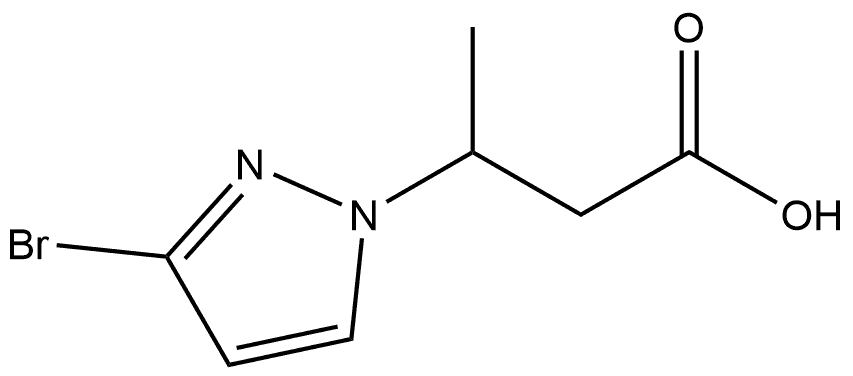 3-(3-bromo-1H-pyrazol-1-yl)butanoic acid Structure