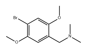 Benzenemethanamine, 4-bromo-2,5-dimethoxy-N,N-dimethyl- Structure