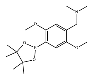 Benzenemethanamine, 2,5-dimethoxy-N,N-dimethyl-4-(4,4,5,5-tetramethyl-1,3,2-dioxaborolan-2-yl)- Structure