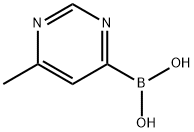 Boronic acid, B-(6-methyl-4-pyrimidinyl)- Structure