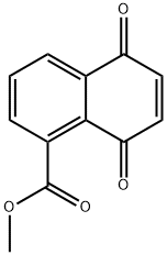 1-Naphthalenecarboxylic acid, 5,8-dihydro-5,8-dioxo-, methyl ester Structure