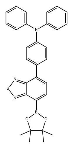 Benzenamine, N,N-diphenyl-4-[7-(4,4,5,5-tetramethyl-1,3,2-dioxaborolan-2-yl)-2,1,3-benzothiadiazol-4-yl]- Structure