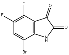 1H-Indole-2,3-dione, 7-bromo-4,5-difluoro- Structure